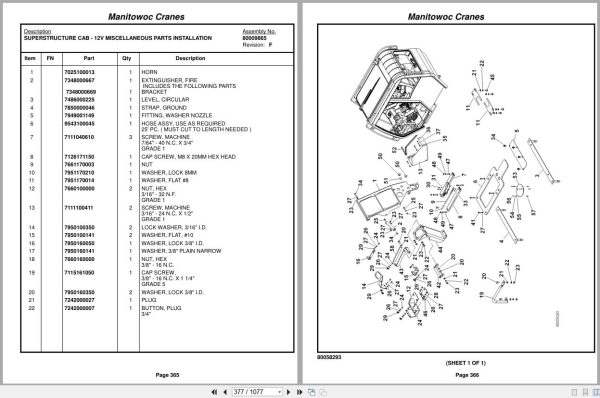 Grove Crane RT890E 234585 Parts Manual 2015 (2)