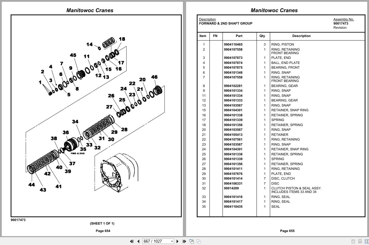 Grove Crane RT890E 234597 Parts Manual 2014 (2)