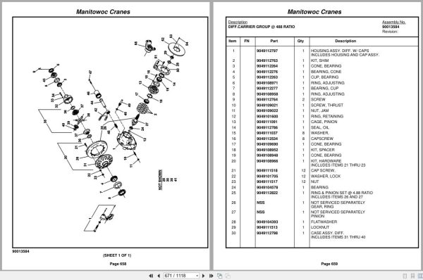 Grove Crane RT890E 234917 Parts Manual 2014 (2)