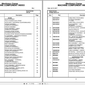 Grove Crane RT890E 235136 Parts Manual 2017 (1)