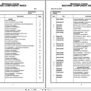 Grove Crane RT890E 235151 Parts Manual 2016 (1)