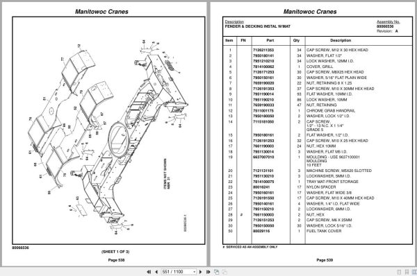 Grove Crane RT890E 235176 Parts Manual 2015 (2)