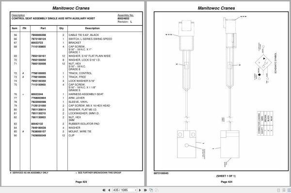 Grove Crane RT890E 235240 Parts Manual 2016 (2)