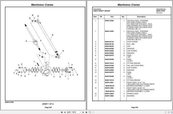 Grove Crane RT890E 235312 Parts Manual 2015 (2)