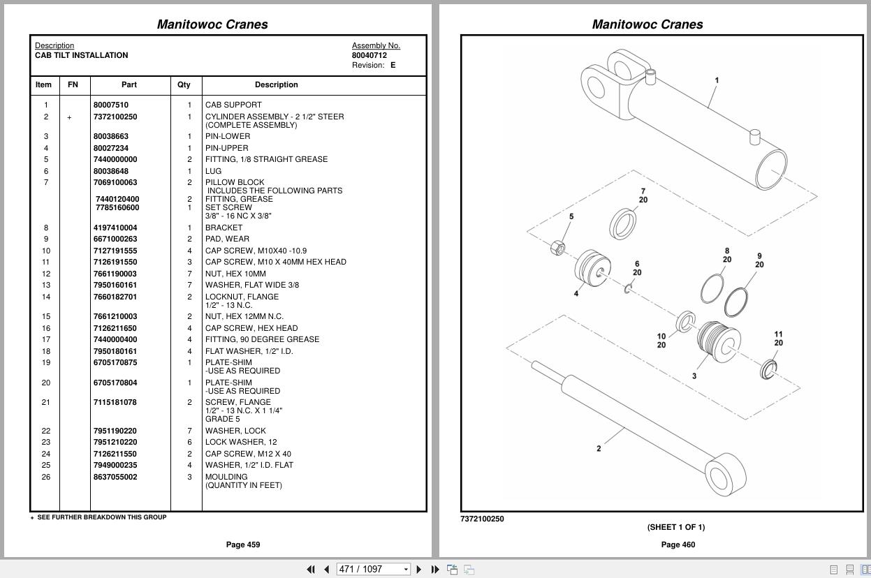 Grove Crane RT890E 280147 Parts Manual 2014 (2)