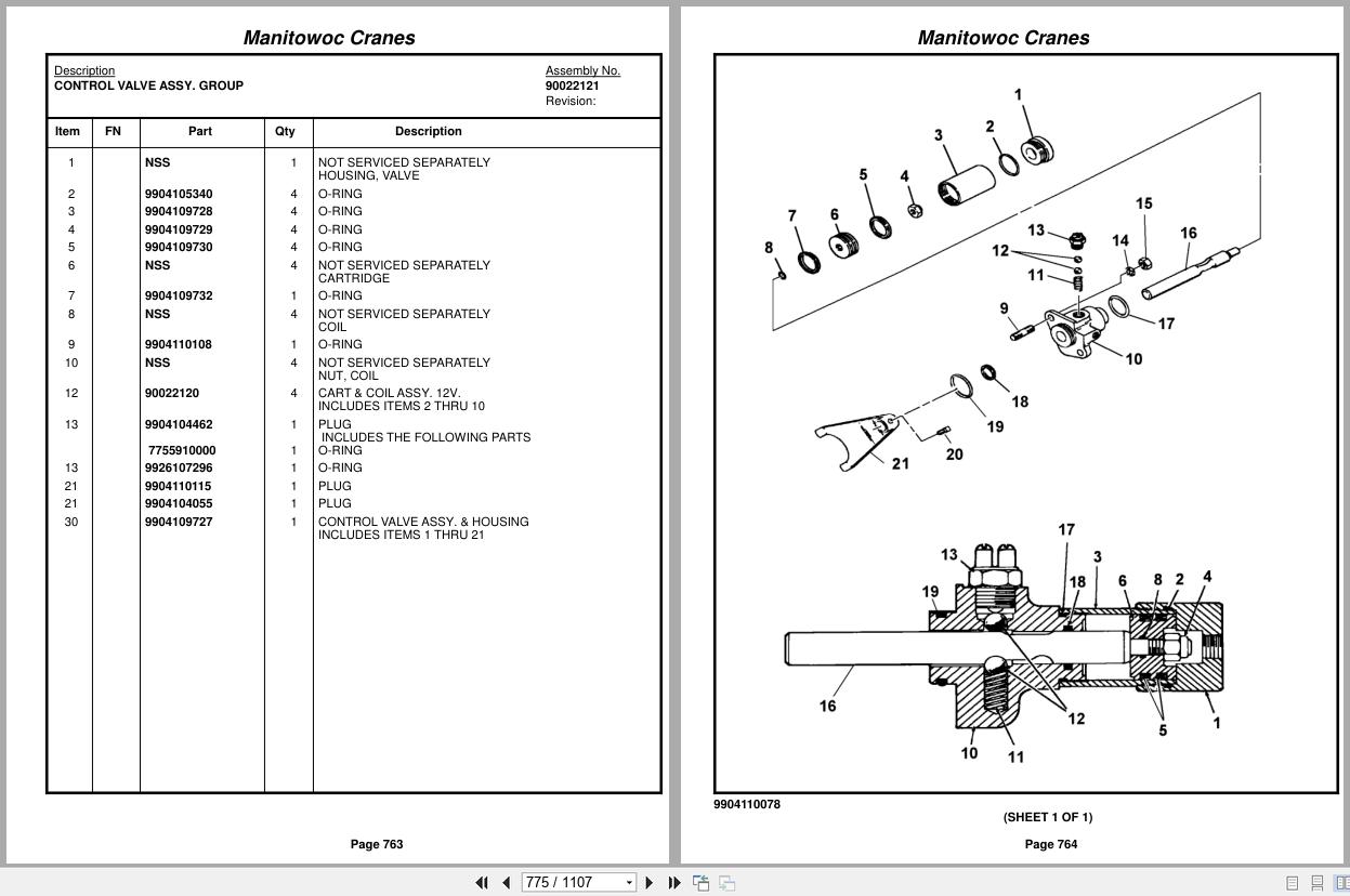 Grove Crane RT890E 280278 Parts Manual 2016 (2)