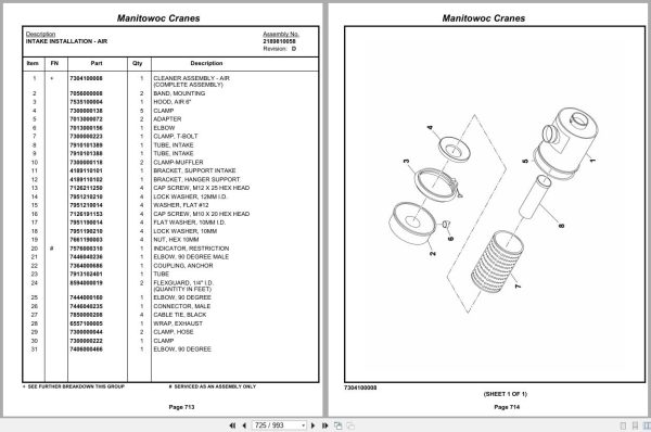 Grove Crane RT890E3 225570 Parts Manual 2012 (2)