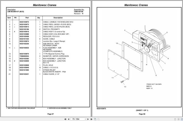 Grove Crane RT890E3 225989 Parts Manual 2014 (2)