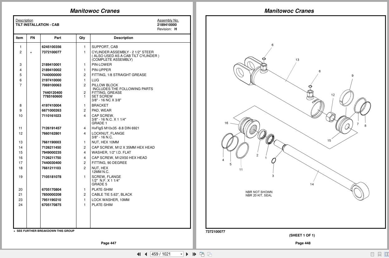 Grove Crane RT890E3 226039 Parts Manual 2017 (2)