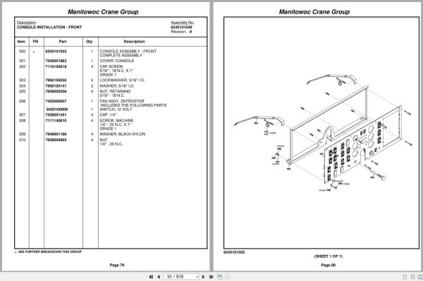 Grove Crane RT890E3 226348 Parts Manual 2007 (2)