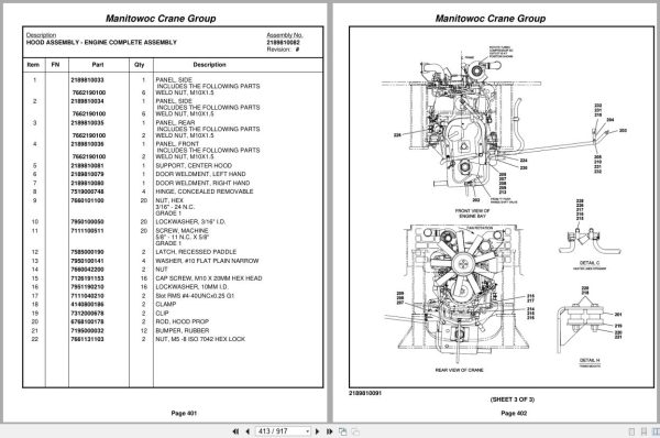 Grove Crane RT890E3 226487 Parts Manual 2007 (2)