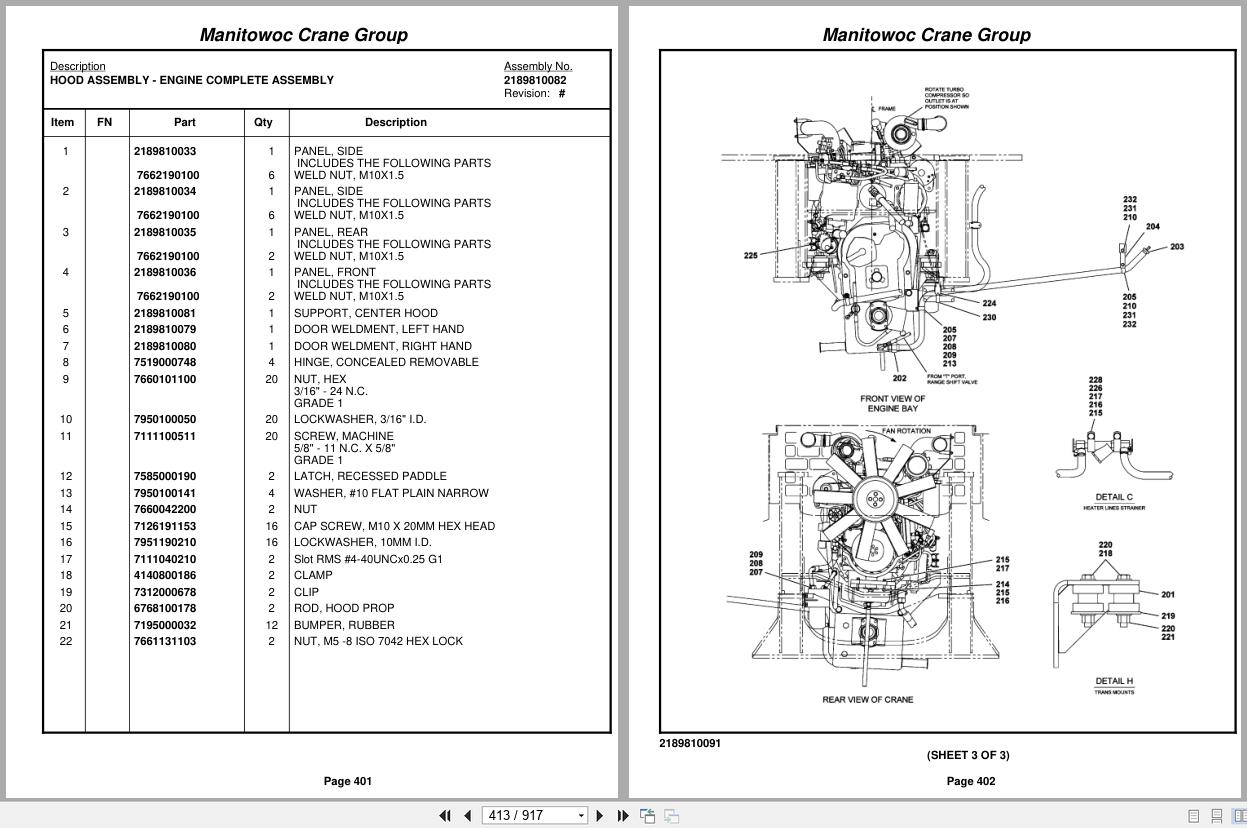 Grove Crane RT890E3 226487 Parts Manual 2007 (2)