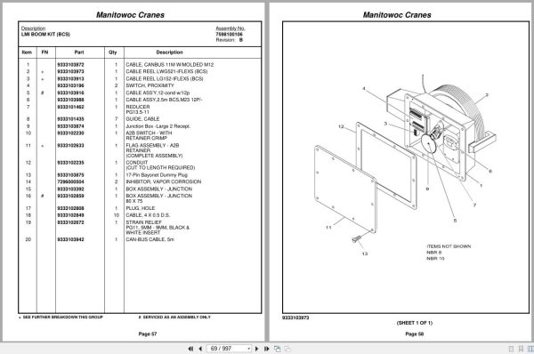 Grove Crane RT890E3 226586 Parts Manual 2012 (2)