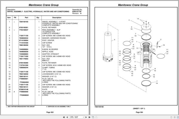 Grove Crane RT890E3 226717 Parts Manual 2007 (2)