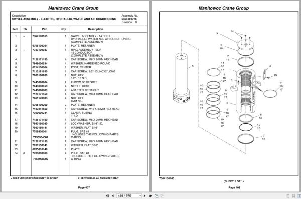 Grove Crane RT890E3 227093 Parts Manual 2008 (2)