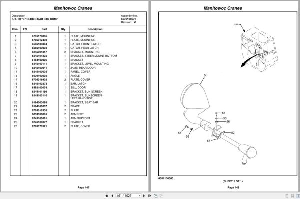 Grove Crane RT890E3 227584 Parts Manual 2012 (2)