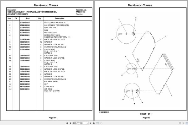 Grove Crane RT890E3 227606 Parts Manual 2018 (2)