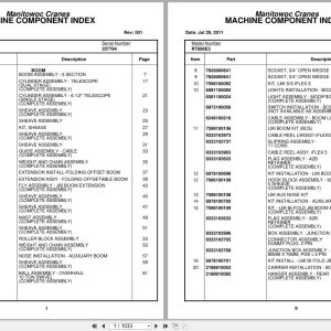 Grove Crane RT890E3 227794 Parts Manual 2011 (1)