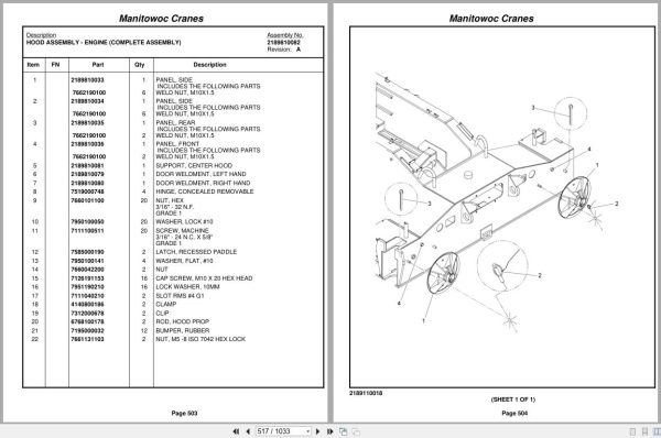 Grove Crane RT890E3 227794 Parts Manual 2011 (2)