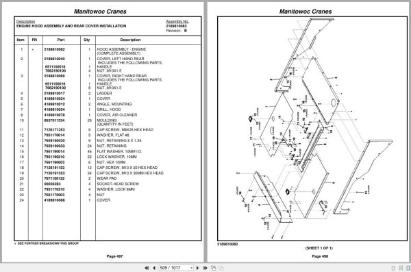 Grove Crane RT890E3 228176 Parts Manual 2016 (2)