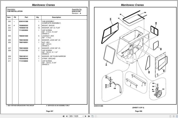 Grove Crane RT890E3 228325 Parts Manual 2014 (2)