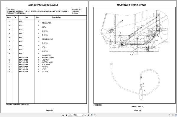 Grove Crane RT890E3 228478 Parts Manual 2008 (2)