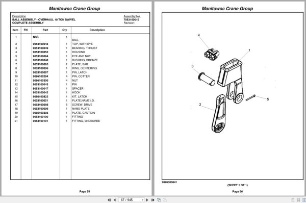 Grove Crane RT890E3 228919 Parts Manual 2008 (2)