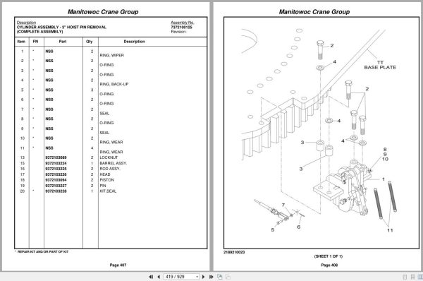Grove Crane RT890E3 229086 Parts Manual 2008 (2)
