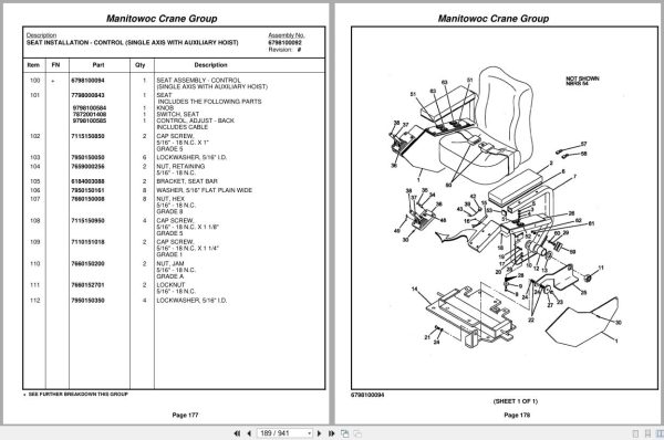 Grove Crane RT890E3 229236 Parts Manual 2008 (2)