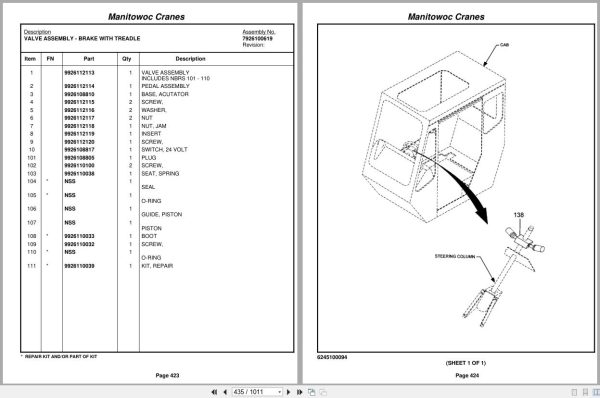 Grove Crane RT890E3 229370 Parts Manual 2010 (2)