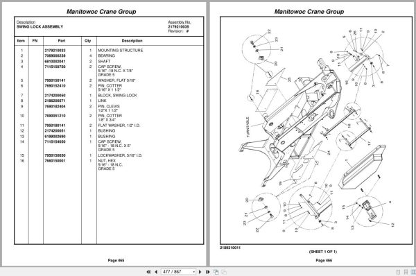 Grove Crane RT890E3 229376 Parts Manual 2008 (2)