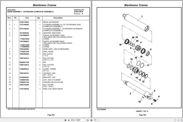 Grove Crane RT890E3 229406 Parts Manual 2012 (2)