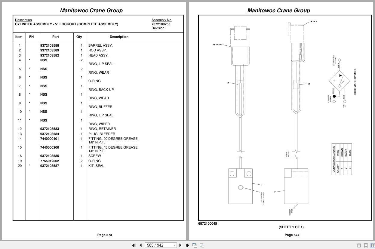Grove Crane RT890E3 229729 Parts Manual 2008 (2)