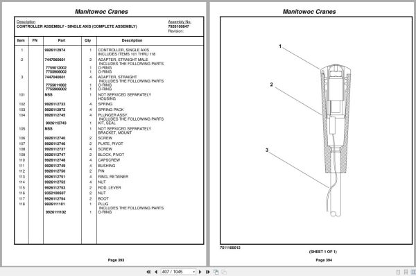 Grove Crane RT890E3 229845 Parts Manual 2016 (2)