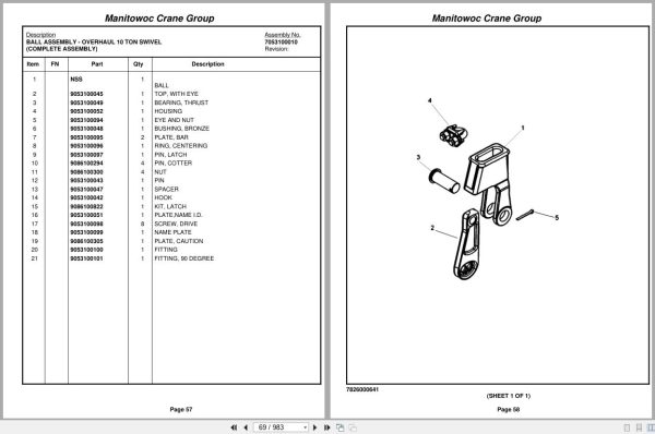 Grove Crane RT890E3 229888 Parts Manual 2009 (2)