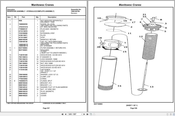Grove Crane RT890E3 230359 Parts Manual 2019 (2)