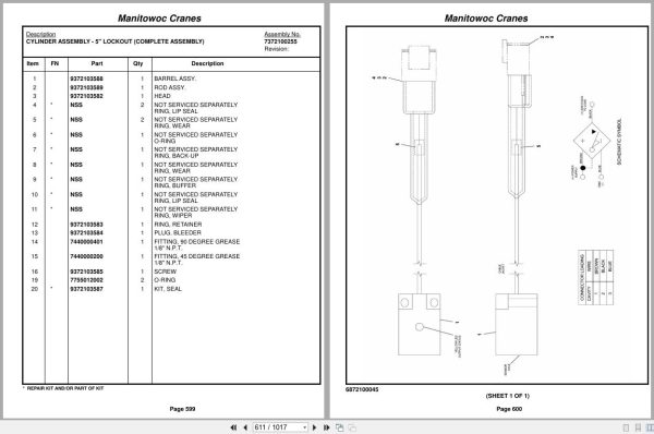 Grove Crane RT890E3 230548 Parts Manual 2014 (2)