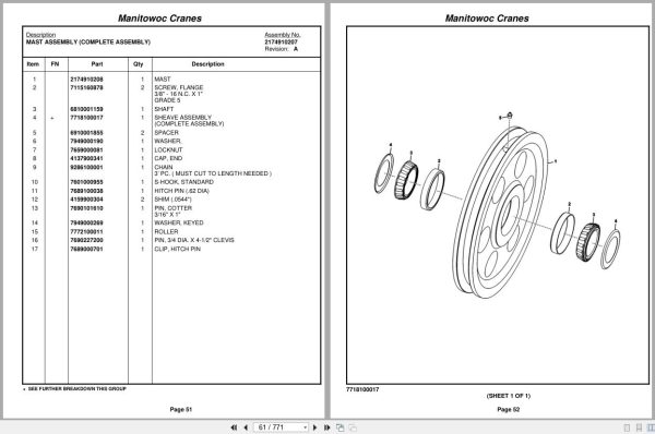 Grove Crane RT890E3 230875 Parts Manual 2009 (2)