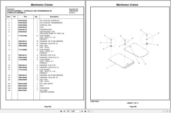 Grove Crane RT890E3 230930 Parts Manual 2010 (2)