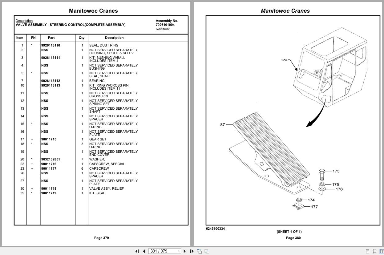 Grove Crane RT890E3 231298 Parts Manual 2019 (2)