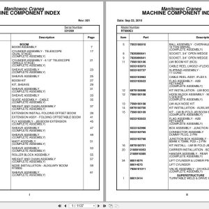 Grove Crane RT890E3 231299 Parts Manual 2010 (1)