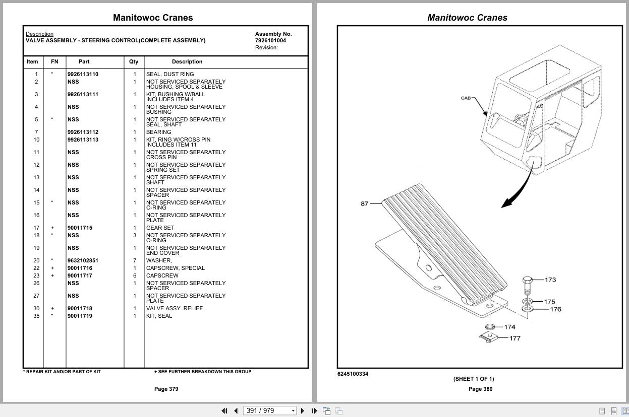 Grove Crane RT890E3 231368 Parts Manual 2019 (2)