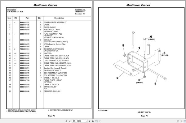 Grove Crane RT9000E 222543 Parts Manual 2016 (2)