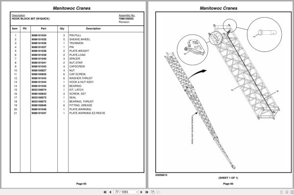 Grove Crane RT9000E 222825 Parts Manual 2015 (2)
