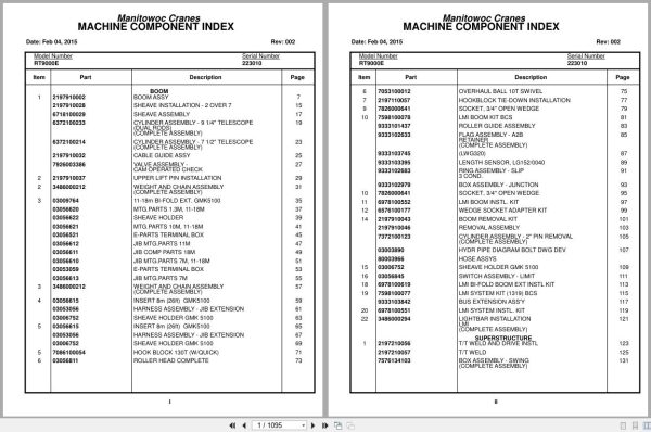 Grove Crane RT9000E 223010 Parts Manual 2015 (1)
