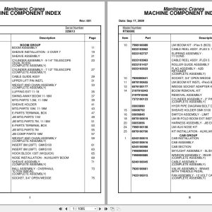 Grove Crane RT9000E 225613 Parts Manual 2009 (1)