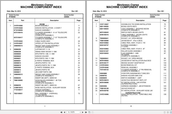 Grove Crane RT9000E 226985 Parts Manual 2010 (1)
