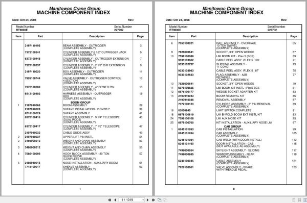 Grove Crane RT9000E 227702 Parts Manual 2008 (1)