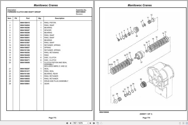 Grove Crane RT9000E 227871 Parts Manual 2012 (2)