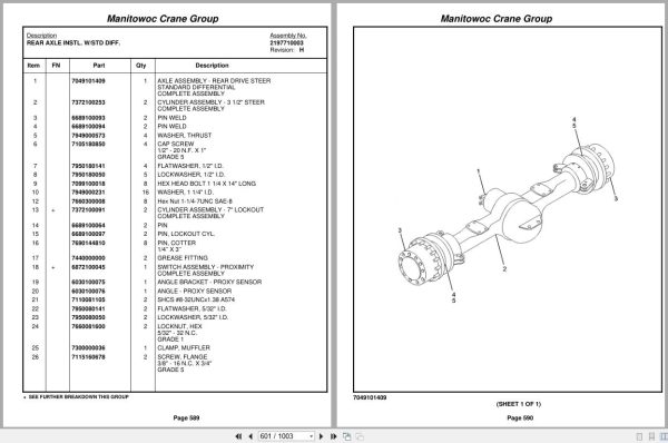 Grove Crane RT9000E 227931 Parts Manual 2007 (2)